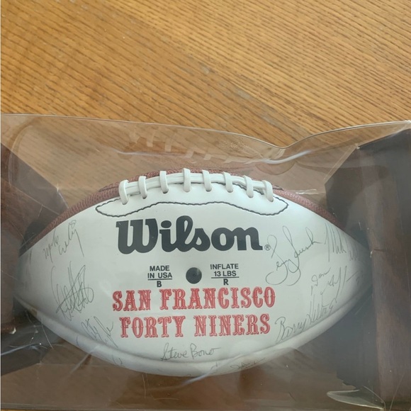 Signed 49rs Super Bowl Football - Picture 1 of 5